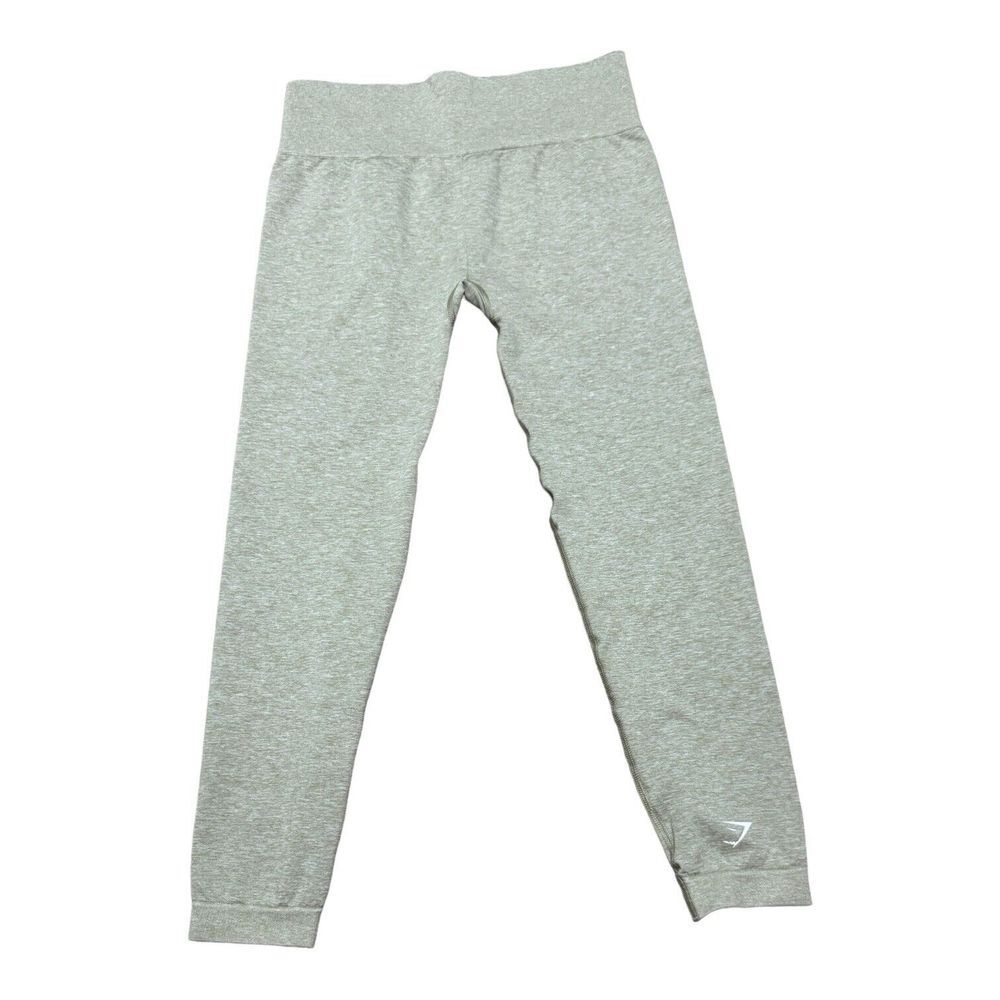 Gymshark Adapt Marl Seamless Leggings Women's Large High Compression‎ Moss Gray
